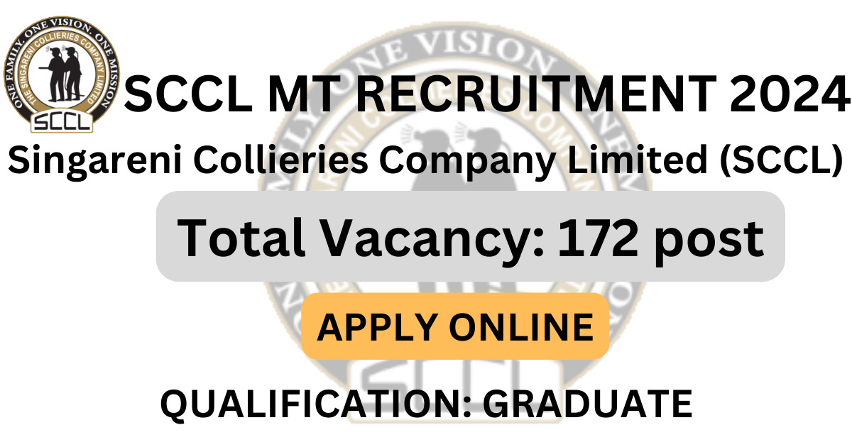 SCCL Recruitment 2024 | ITI, Diploma, Degree Pass 327 Post Apply Now Click  Here