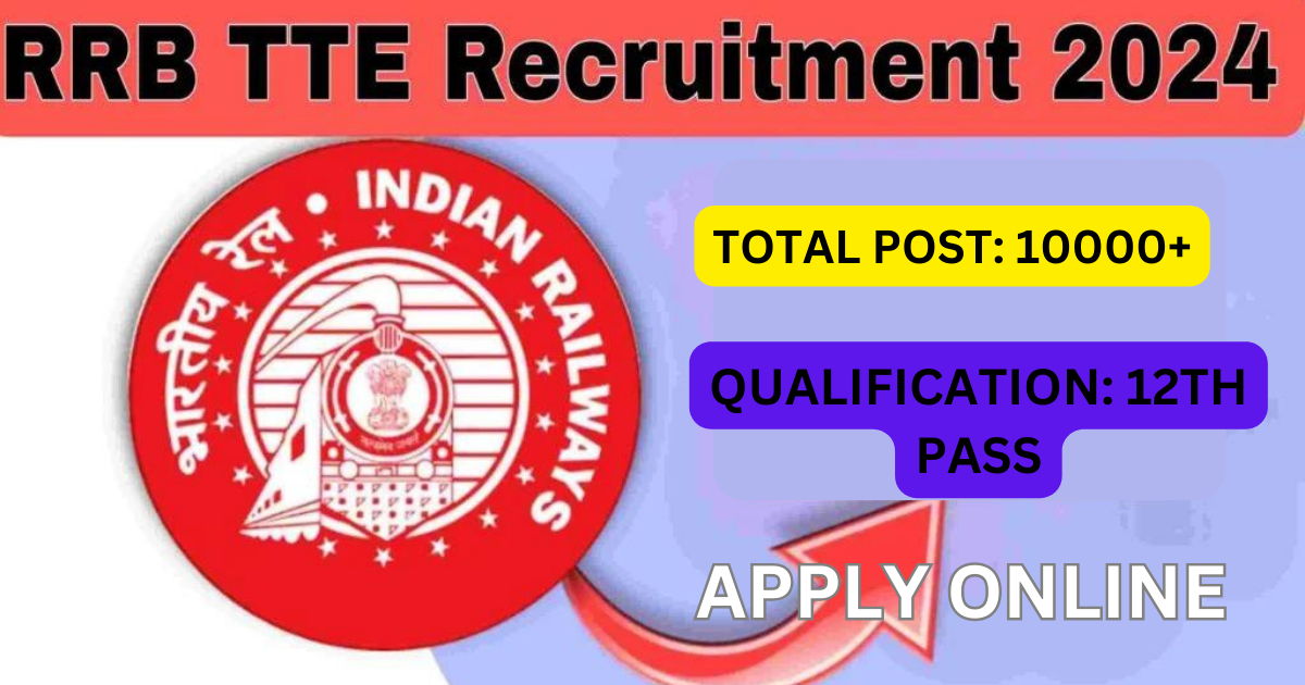 Indian Railway RRB TTE Recruitment 2024 Apply Online For 10522 Post